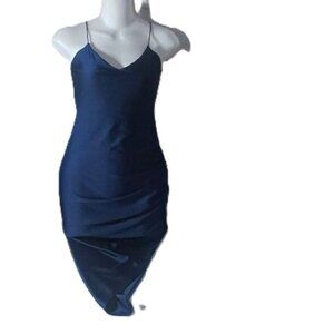 Flirty Dark Blue Asymmetrical Dress – Small (Chico’s)